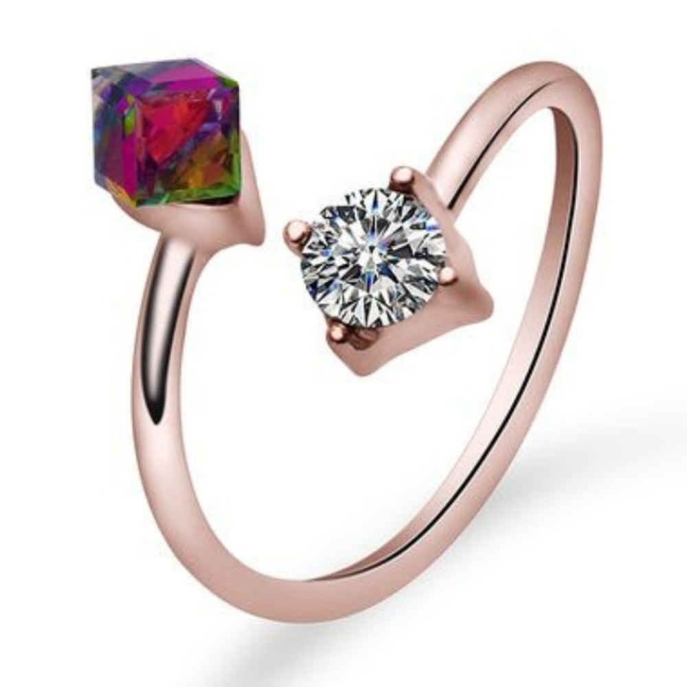 Ring - Ring of Rainbows & Gold Adjustable
